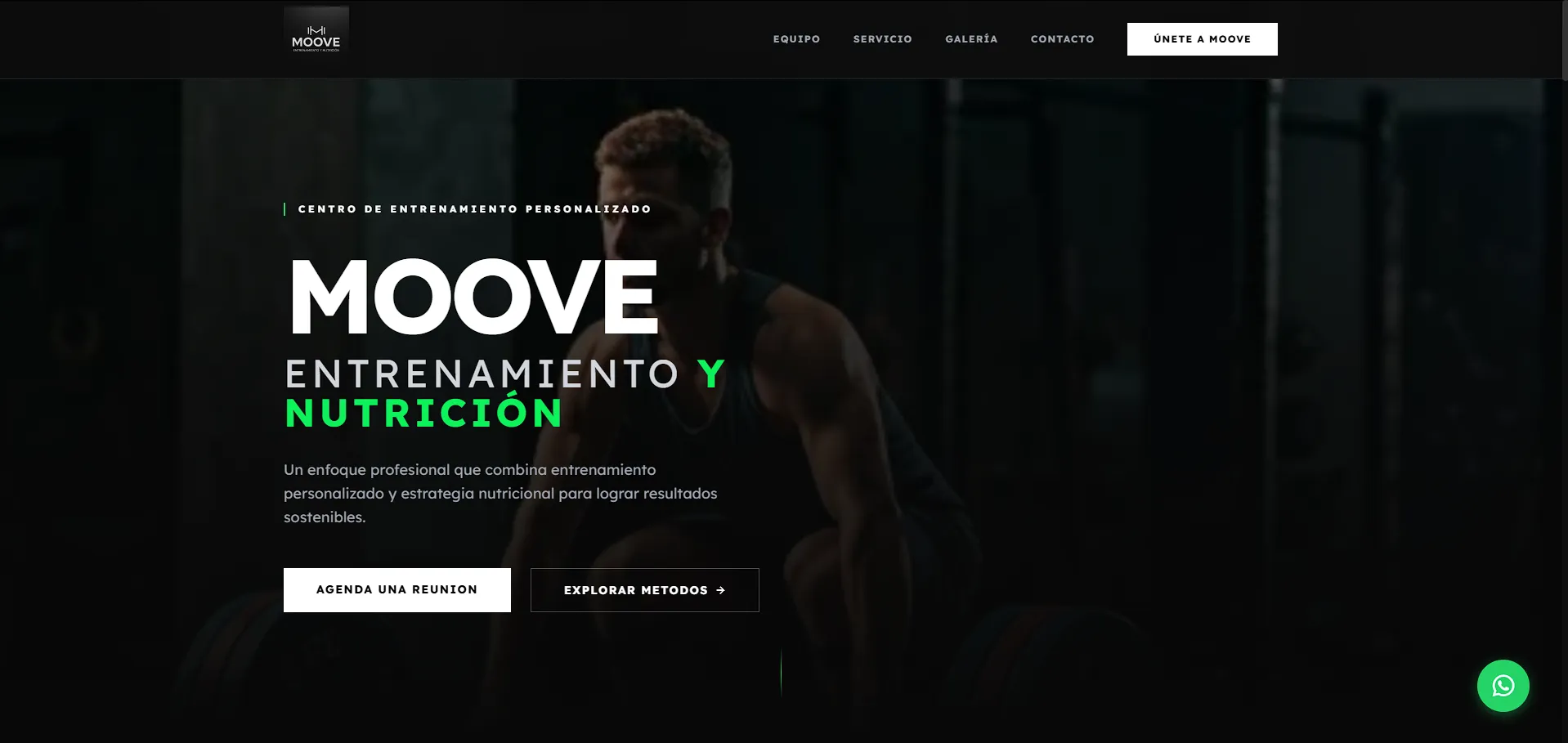 Landing page a Moove Tandil