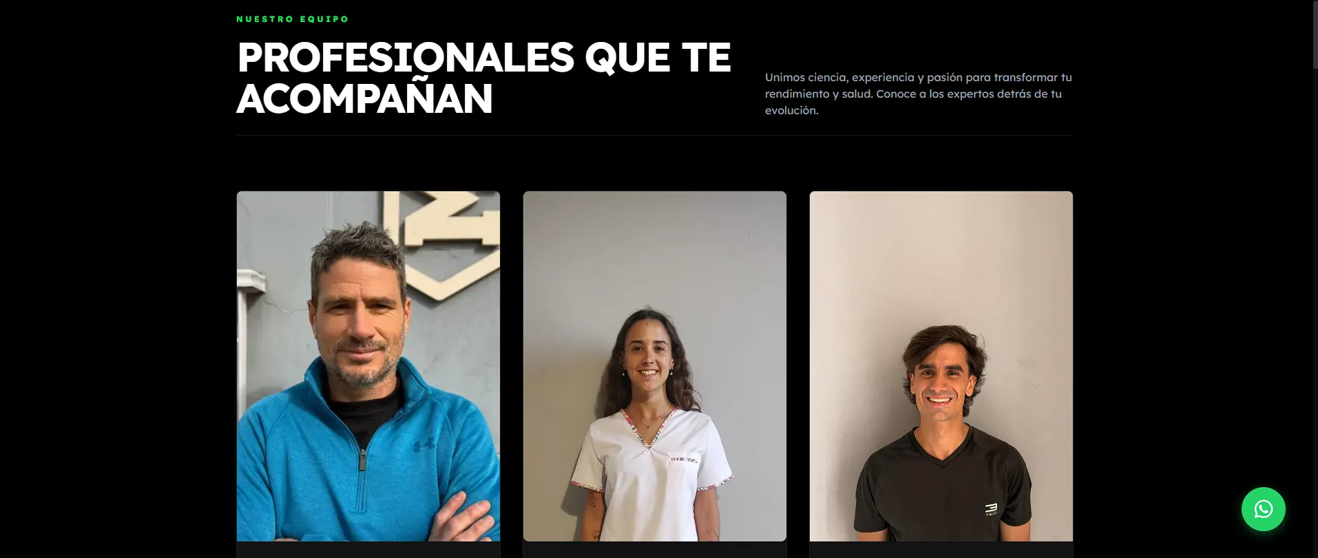 Captura 2 de Landing page a Moove Tandil